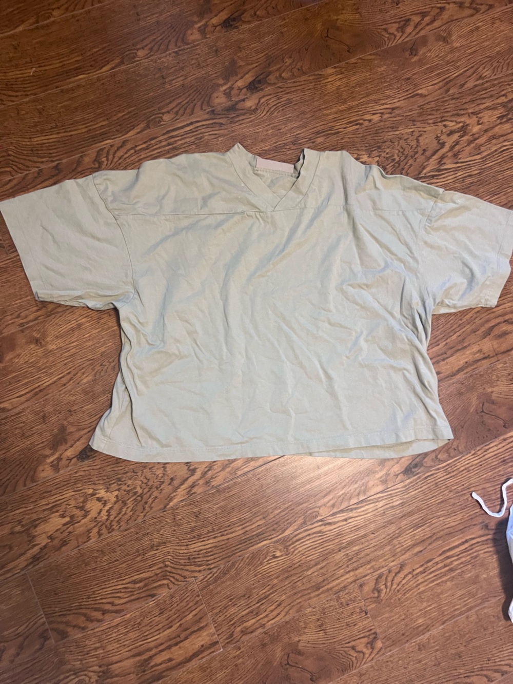 Essentials Short-Sleeve Crewneck T-Shirt in Light Tan